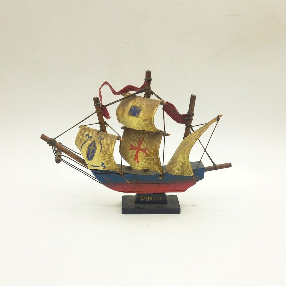 Vintage Sailboat Model Pinta